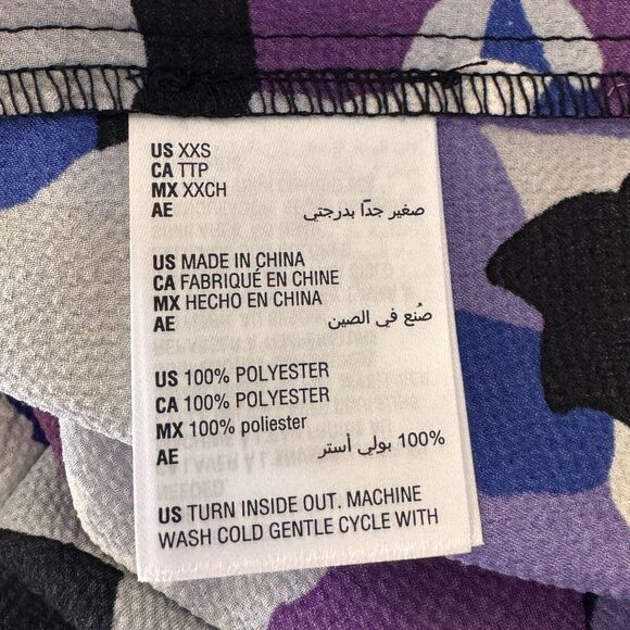 Bar III XX-Small Top Floral Sleeveless V-Neck Tie Keyhole Neck Lightweight New - Picture 7 of 8